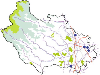 工業団地の地図の画像