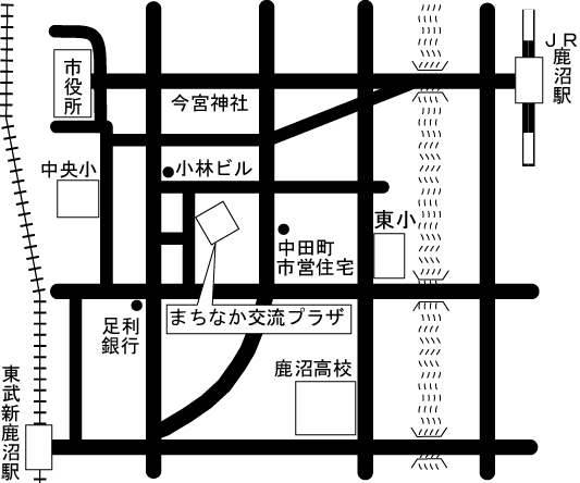 まちなか交流プラザ地図の画像