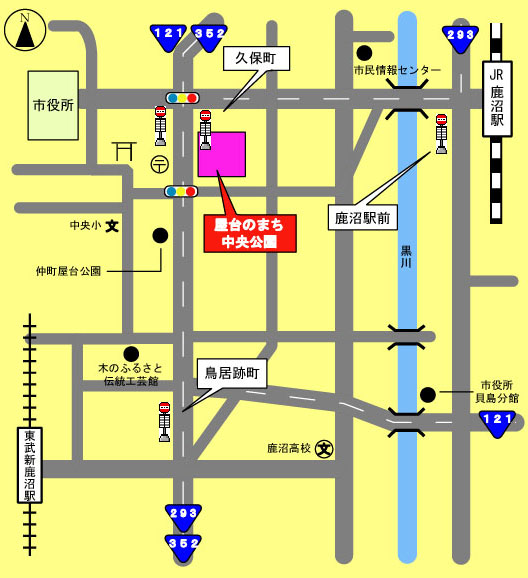 銀座1丁目屋台案内図