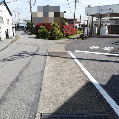 JAの先のY字路は両方水路跡 JAの先のY字路は両方水路跡
