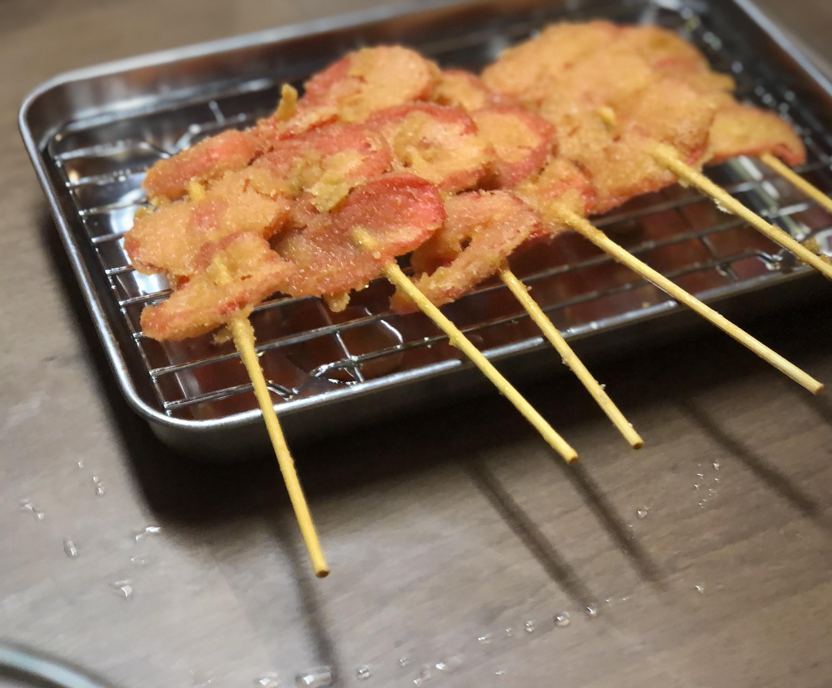 特製紅ショウガの串カツ 特製紅ショウガの串カツ