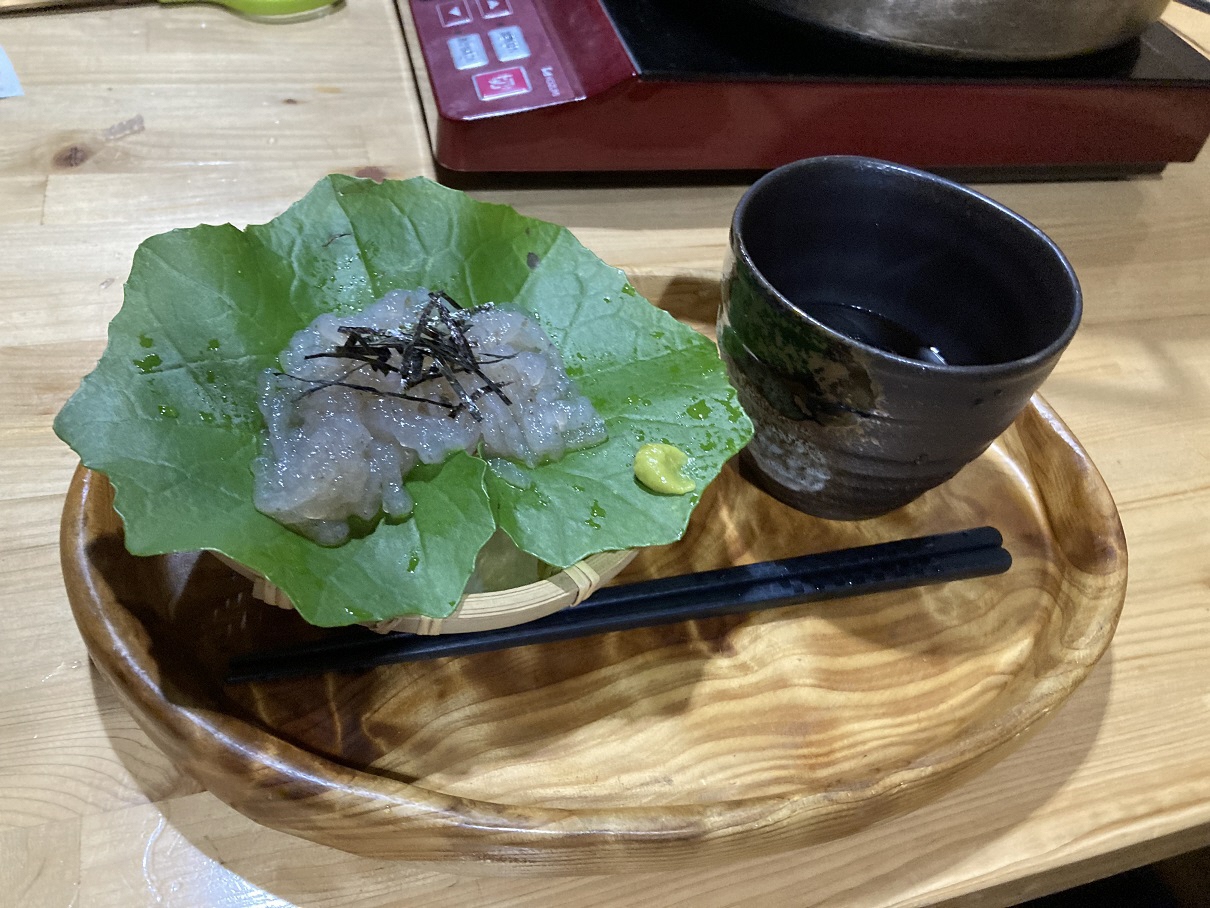 (20)蕗の上のこんにゃくそうめん