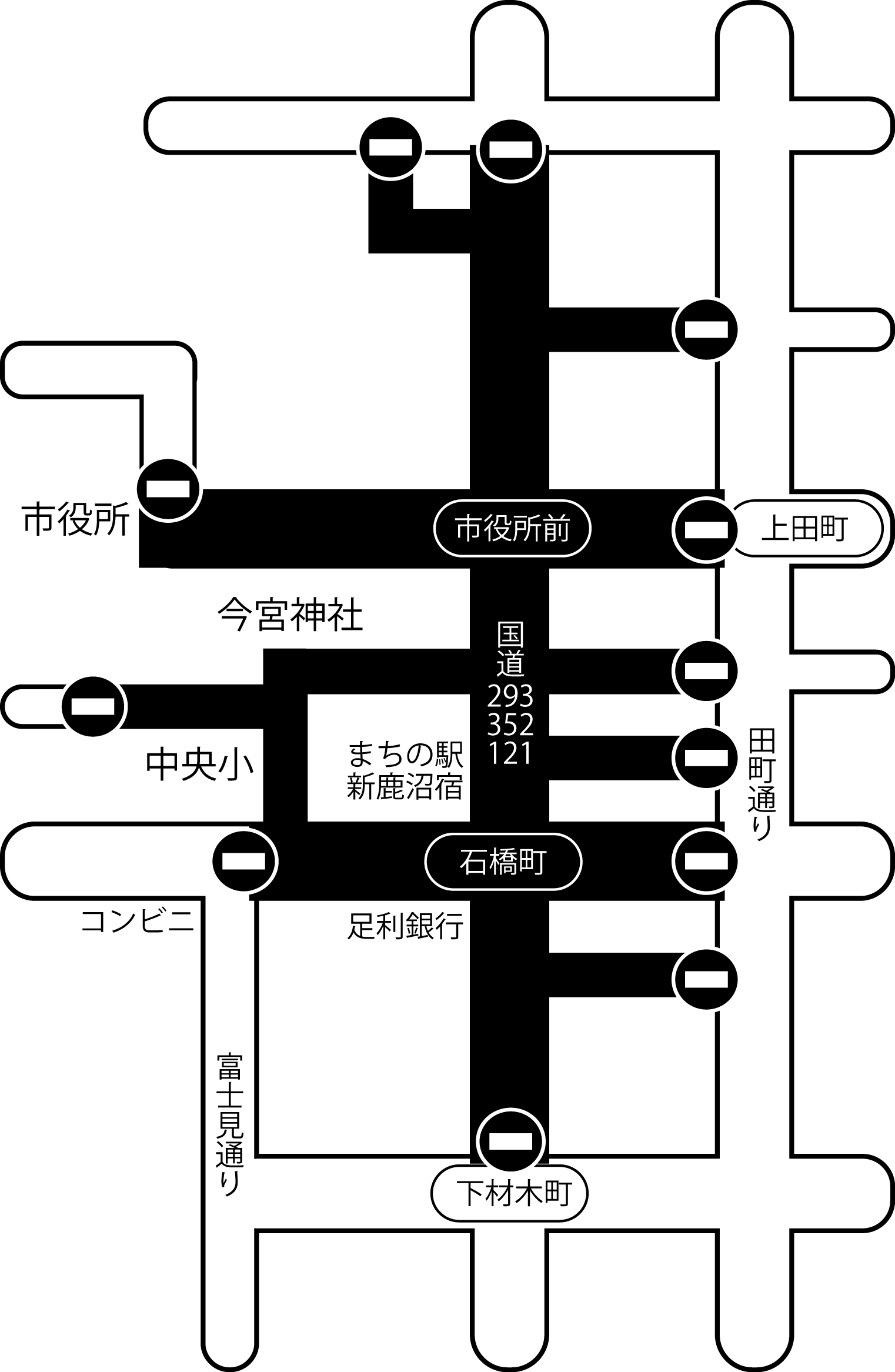 ぶっつけ交通規制略図