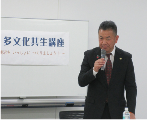 市役所で松井市長とおしゃべりをしました。