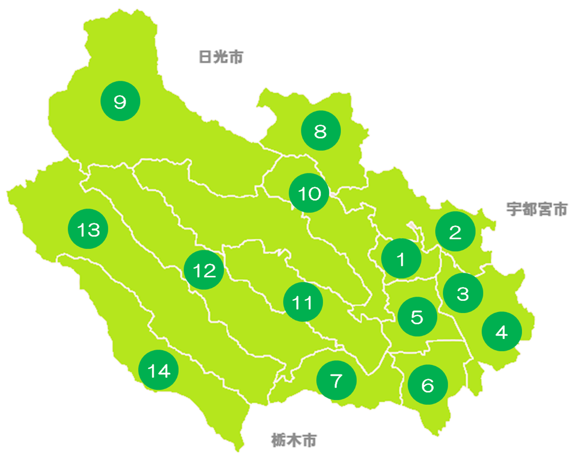 鹿沼市地区別画像 鹿沼市地区別画像