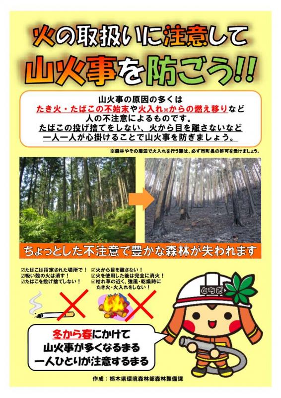 県（火の取り扱いには注意しよう）