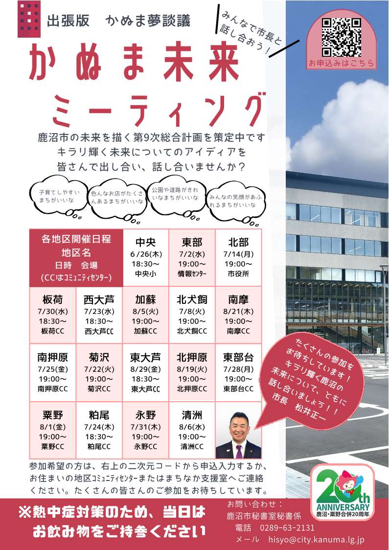 かぬま未来ミーティングチラシ