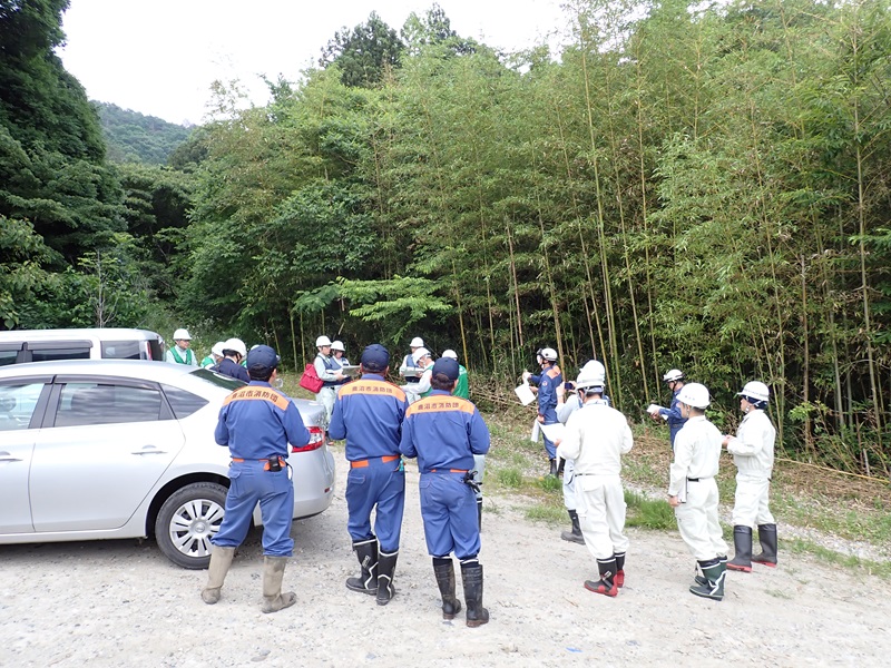 土砂災害警戒区域等及び施設点検写真1