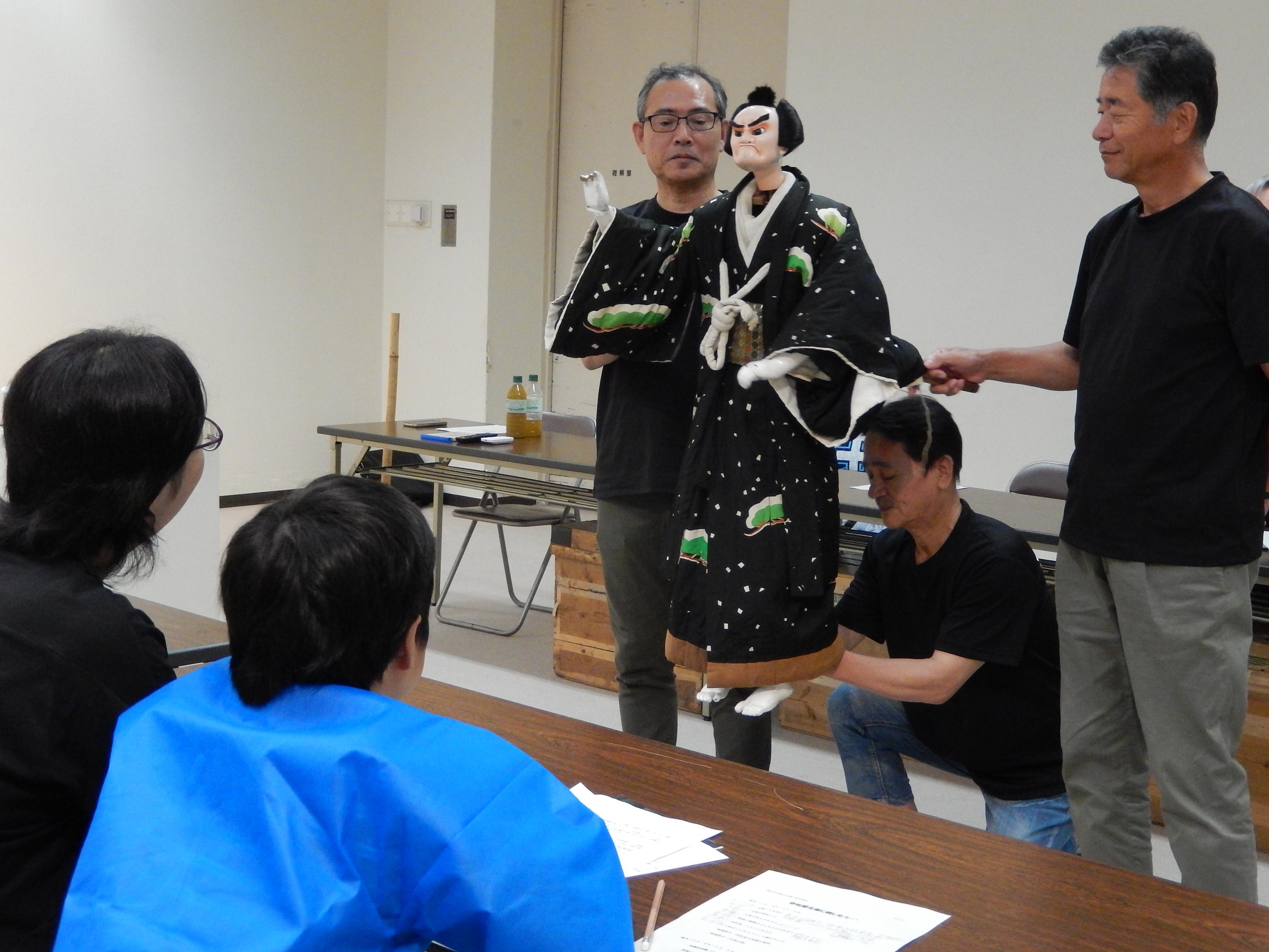 奈佐原文楽体験教室