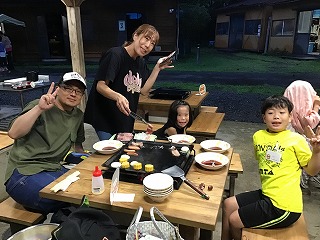 バーベキューの様子