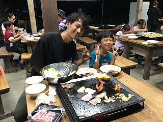 バーベキューの様子